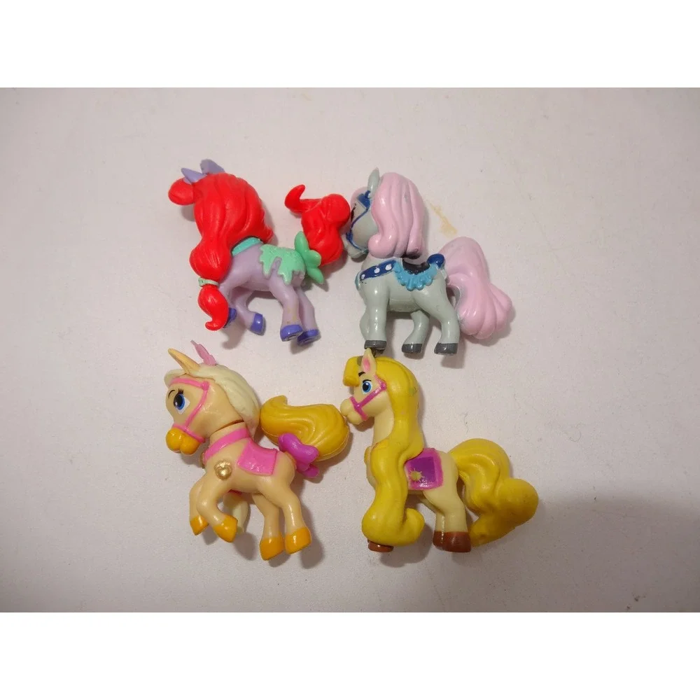 Disney Princess Palace‎ Pets Whisker Haven Horse Figures Lot of 4 Mini Toys